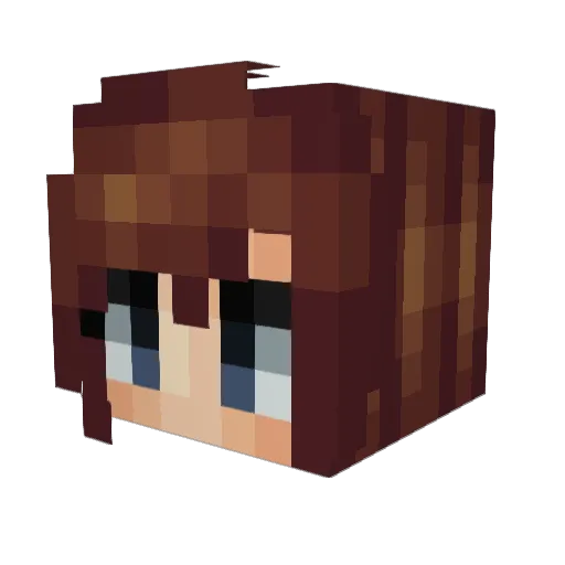 Virisla Minecraft avatar head, 3D render
