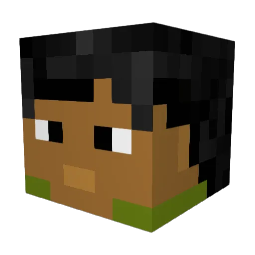 Viro5798 Minecraft avatar head, 3D render