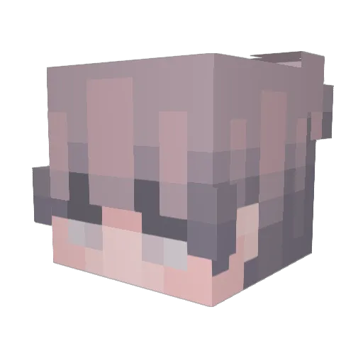 VironeX11 Minecraft avatar head, 3D render