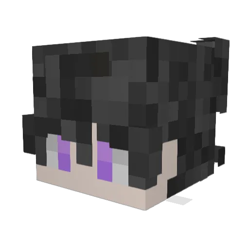 VirtelYT Minecraft avatar head, 3D render