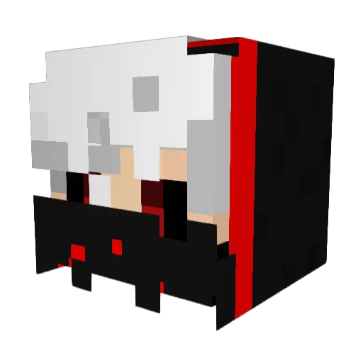 Virtigo_Kun Minecraft avatar head, 3D render