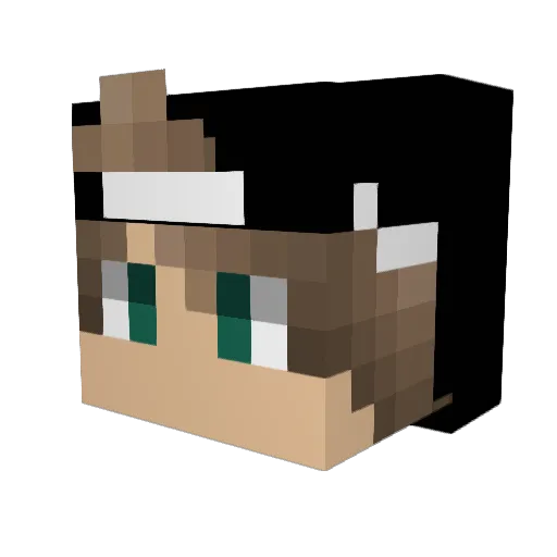 Virtrigo Minecraft avatar head, 3D render