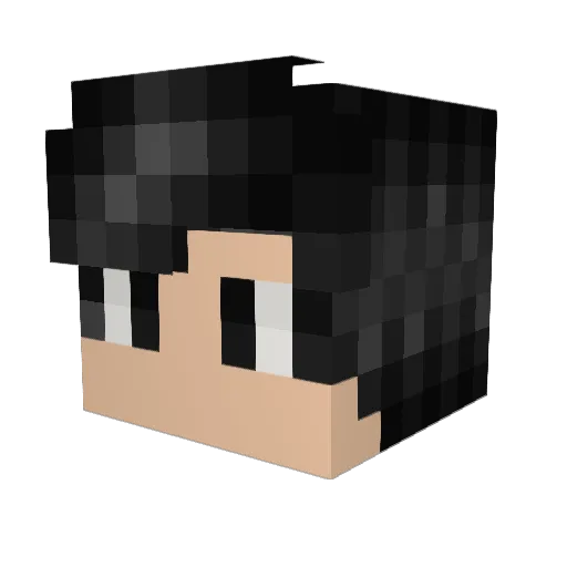 Virtrobr Minecraft avatar head, 3D render