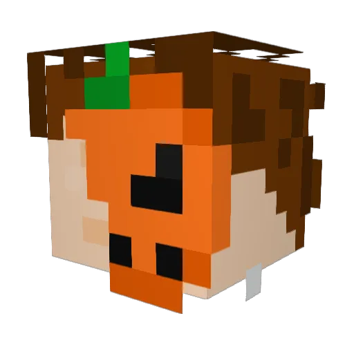 VirtualAddress Minecraft avatar head, 3D render