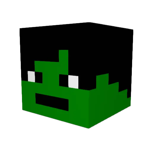 VirtualAnomoly Minecraft avatar head, 3D render