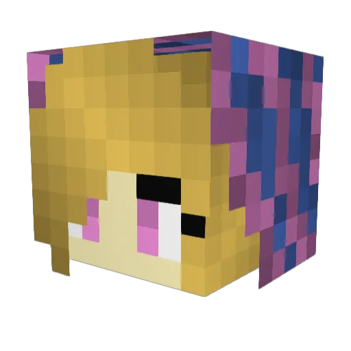 VirtualCanadian Minecraft avatar head, 3D render