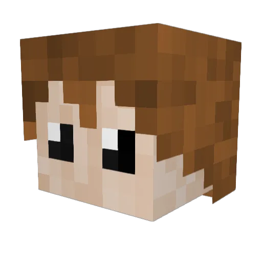 Virtual_Ballz Minecraft avatar head, 3D render