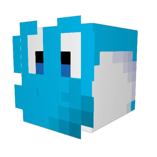 Virtual_Dinosaur Minecraft avatar head, 3D render