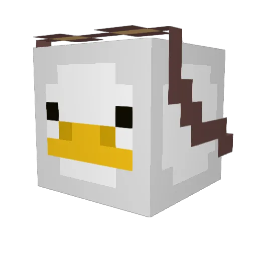 Virtual_Goose Minecraft avatar head, 3D render
