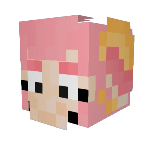 Virtual_wonder Minecraft avatar head, 3D render