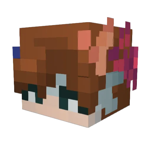 VirtuallyRotten Minecraft avatar head, 3D render