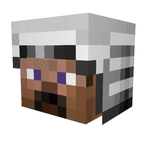 Virtuous1 Minecraft avatar head, 3D render
