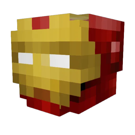 VirtuousPotato Minecraft avatar head, 3D render