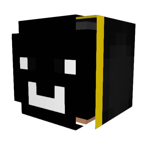 Virtuozz26 Minecraft avatar head, 3D render