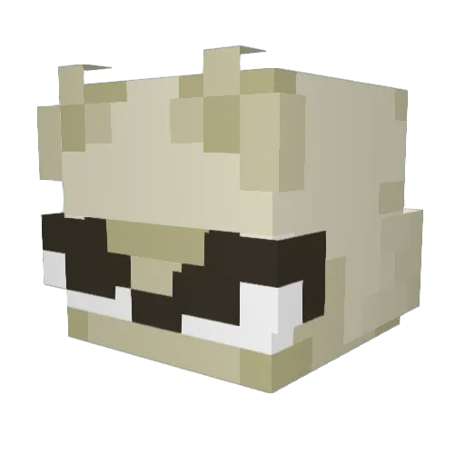 ViruJNX Minecraft avatar head, 3D render