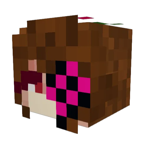Virulator Minecraft avatar head, 3D render