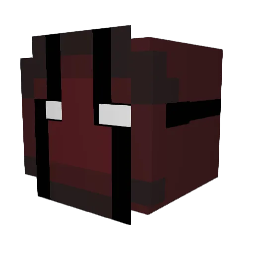 VirusMaskey Minecraft avatar head, 3D render