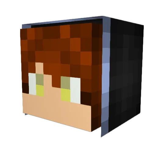 VirusO69 Minecraft avatar head, 3D render