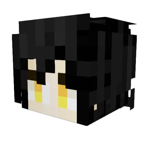 VirusZango Minecraft avatar head, 3D render