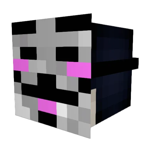 Virusse_ Minecraft avatar head, 3D render