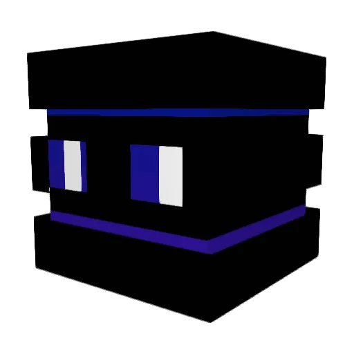 Vis_Major Minecraft avatar head, 3D render