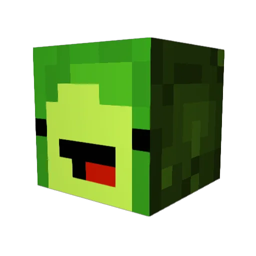 Visakov100 Minecraft avatar head, 3D render