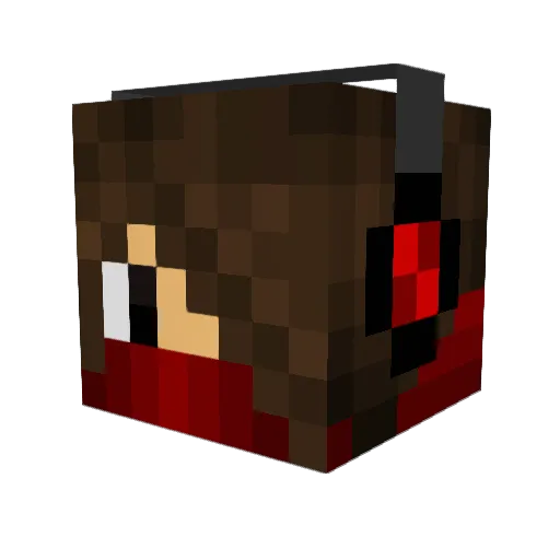 ViscaBarca14 Minecraft avatar head, 3D render
