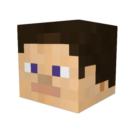 Viscerate Minecraft avatar head, 3D render
