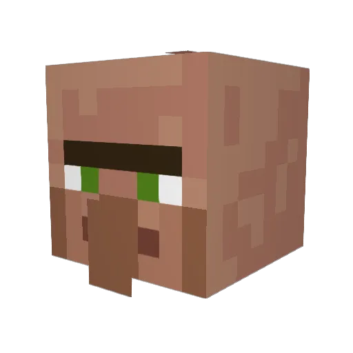 ViscoSkittle Minecraft avatar head, 3D render