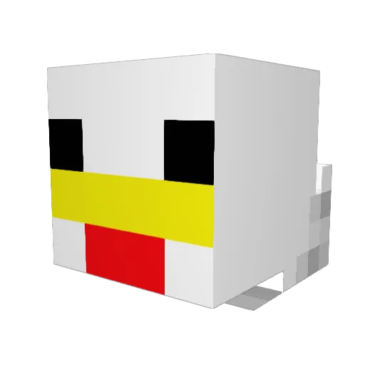 Viscota Minecraft avatar head, 3D render