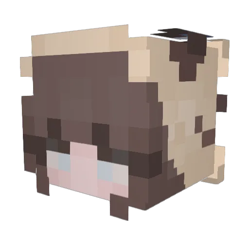 Viscotoxin Minecraft avatar head, 3D render