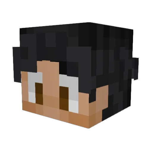 Viserex Minecraft avatar head, 3D render