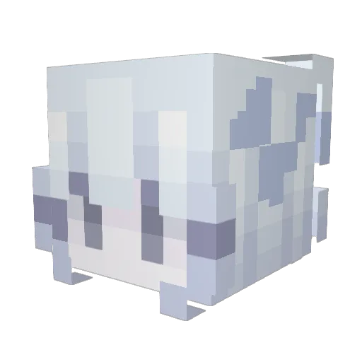 Viserllis Minecraft avatar head, 3D render