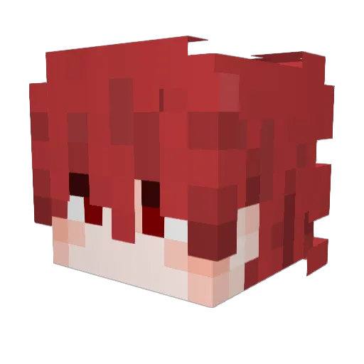 VishRey Minecraft avatar head, 3D render