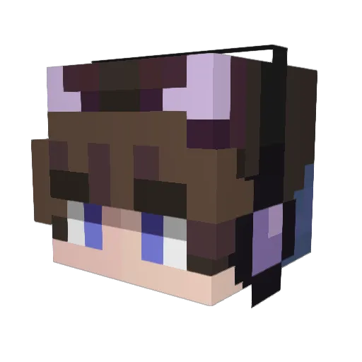 Visheemaohit Minecraft avatar head, 3D render