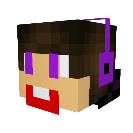 Vishnu_Baby Minecraft avatar head, 3D render