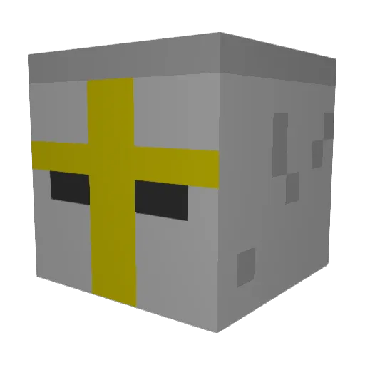 Visias Minecraft avatar head, 3D render