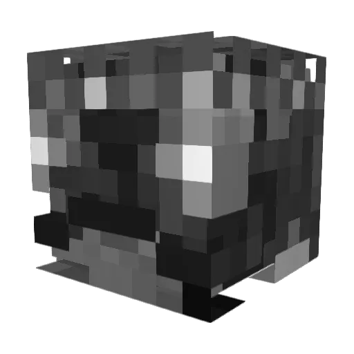 VisibleCamo Minecraft avatar head, 3D render