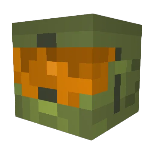 Visilence Minecraft avatar head, 3D render