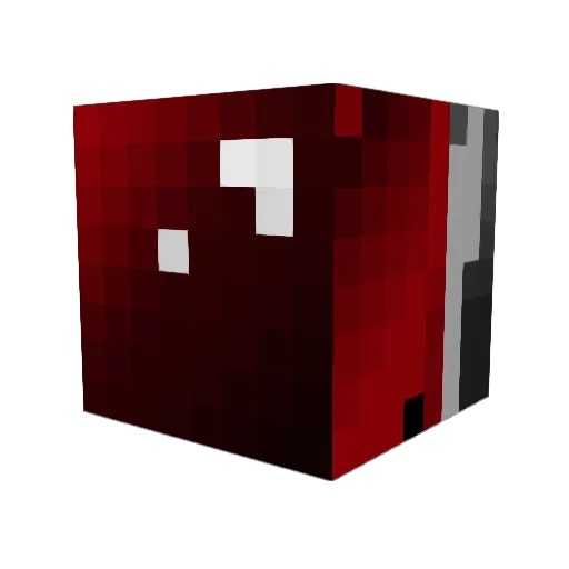 VisionM666 Minecraft avatar head, 3D render