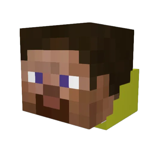 VisionSnip Minecraft avatar head, 3D render