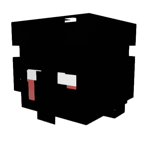 VisionedEmu864 Minecraft avatar head, 3D render