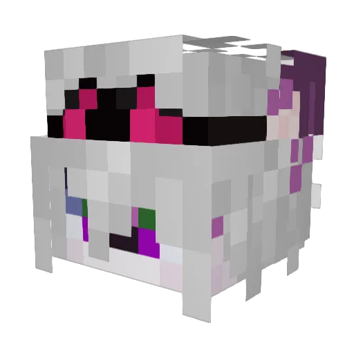 Visionium Minecraft avatar head, 3D render