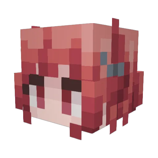 VisitorXXX Minecraft avatar head, 3D render