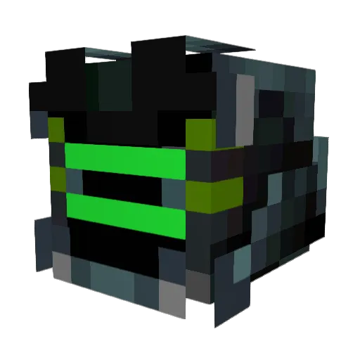 Visix Minecraft avatar head, 3D render