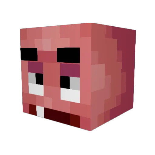 VisjesMie Minecraft avatar head, 3D render