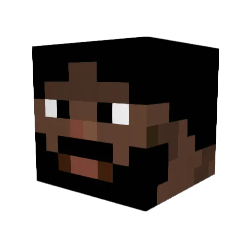 Vismoree Minecraft avatar head, 3D render