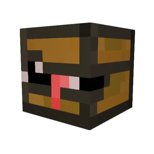 Visnox Minecraft avatar head, 3D render