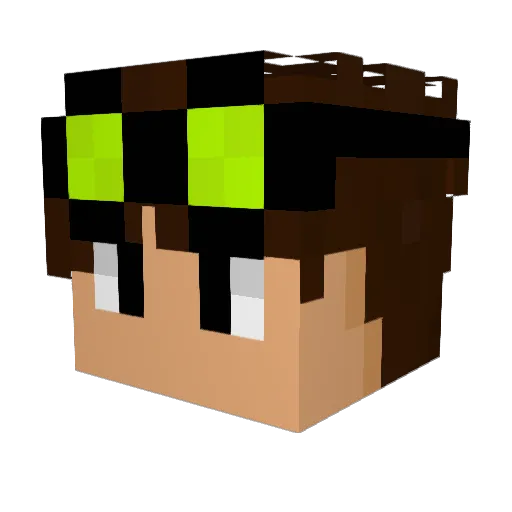 VisualBasicPy Minecraft avatar head, 3D render