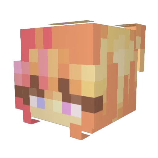 VisualBoss Minecraft avatar head, 3D render